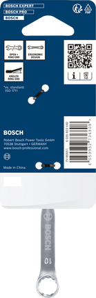 Kunci kombinasi Bosch 10 mm dengan ujung cincin ergonomis.